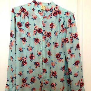 Faded Glory Floral Blouse